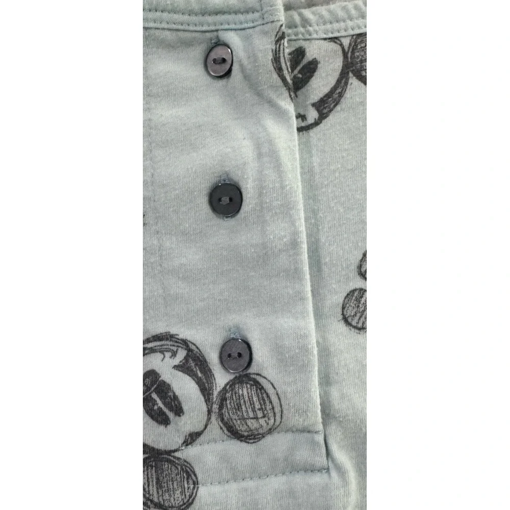 Disney Mickey Mouse Sleepwear T-Shirt Womens 1X Light Blue AOP Graphic Tee - Picture 3 of 13